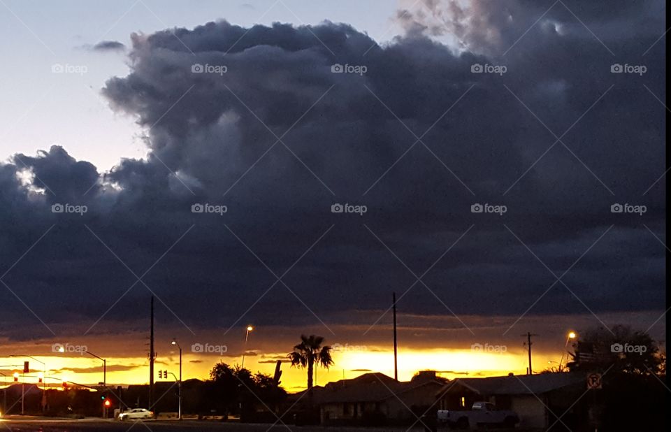 Arizona sunrise. Mesa, AZ.