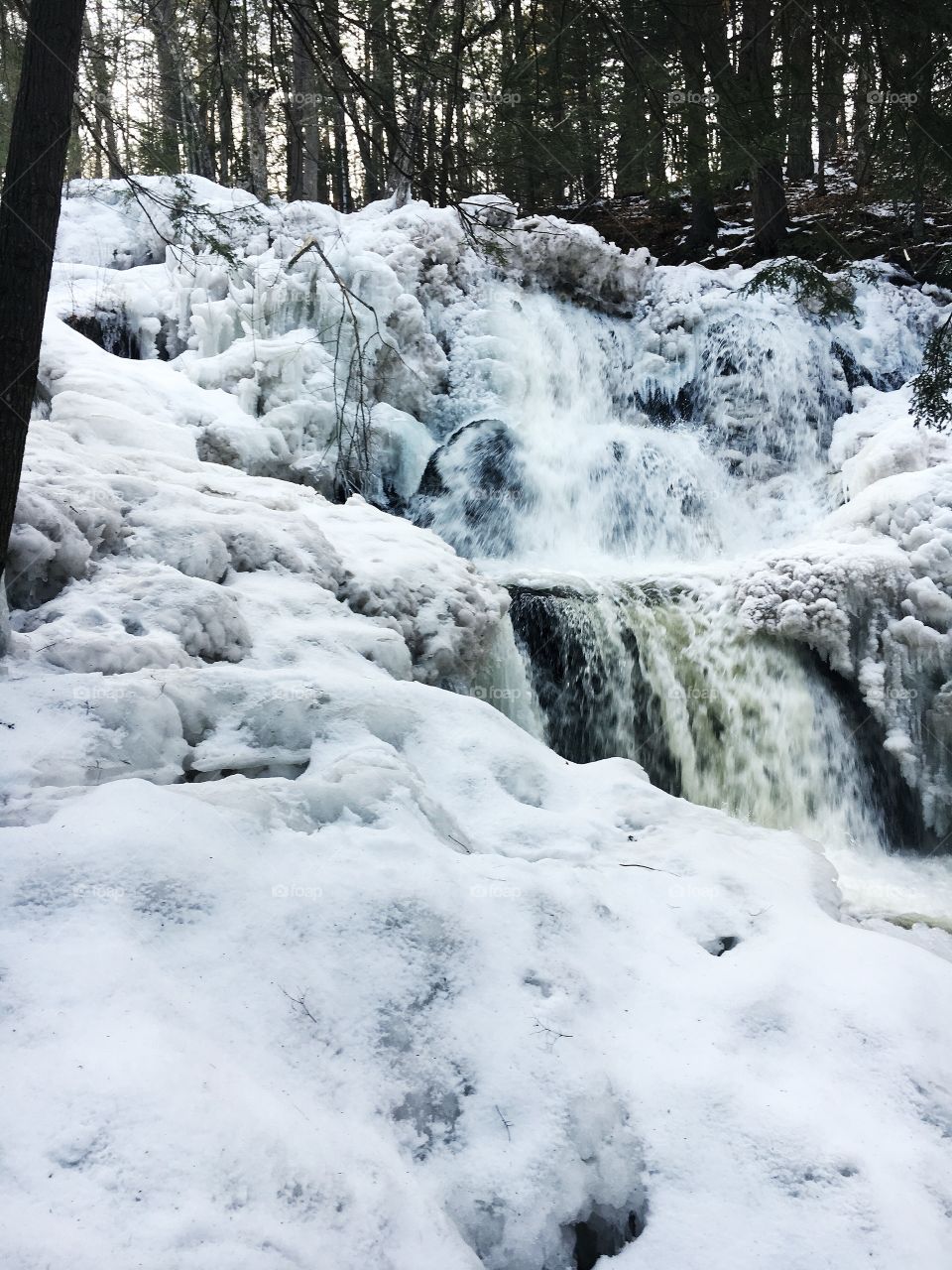 Icey water fall 
