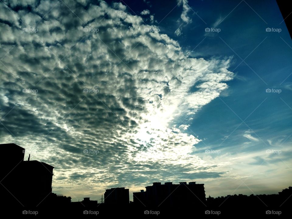clouds beautifully created by bature