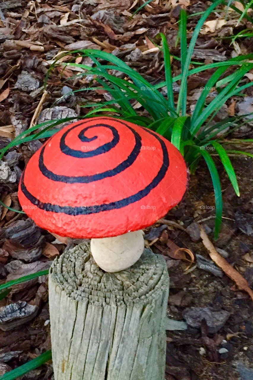 A mushroom on a post.. ummm just because 