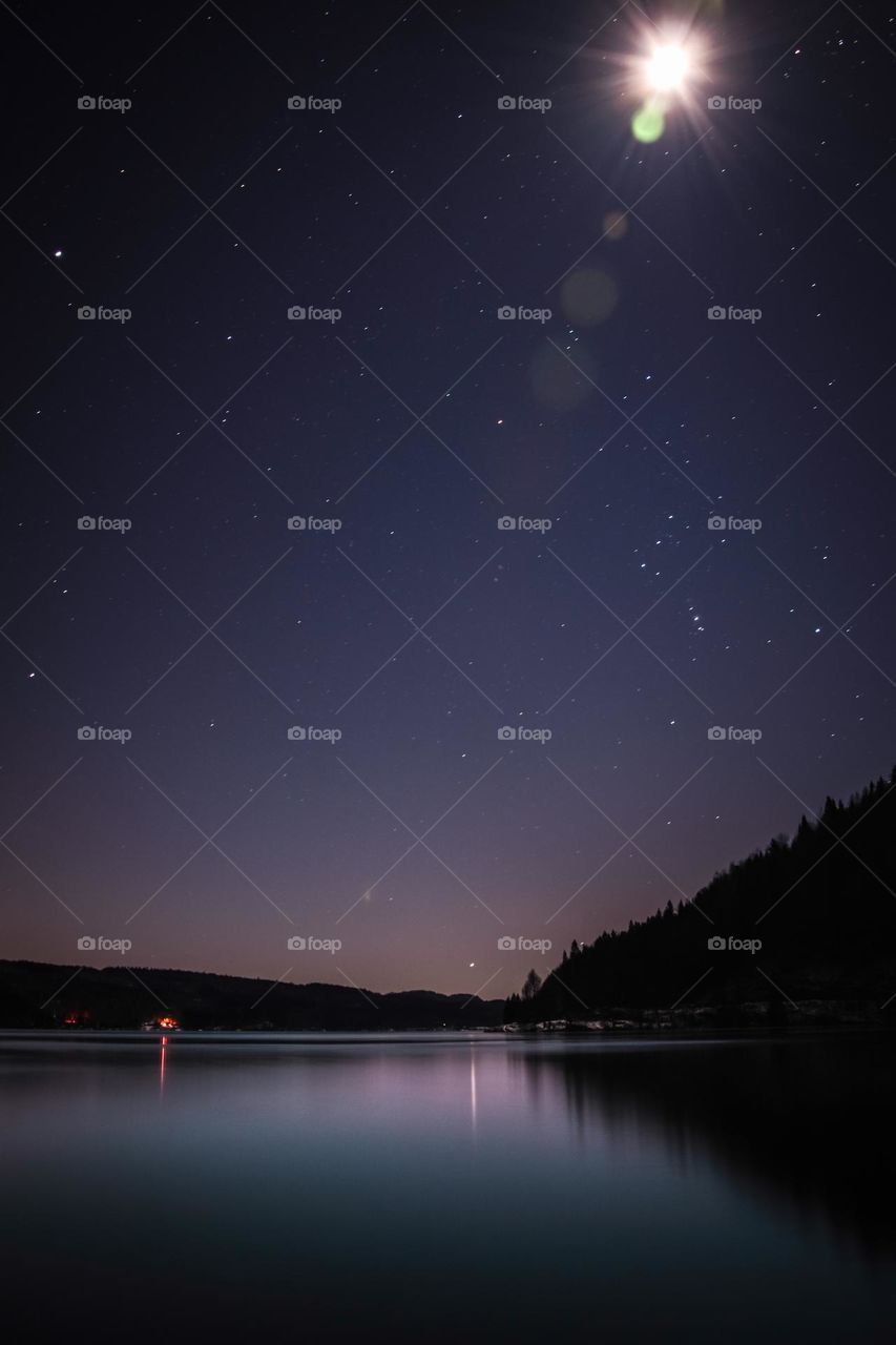 Stars over Lake Farris - Norway