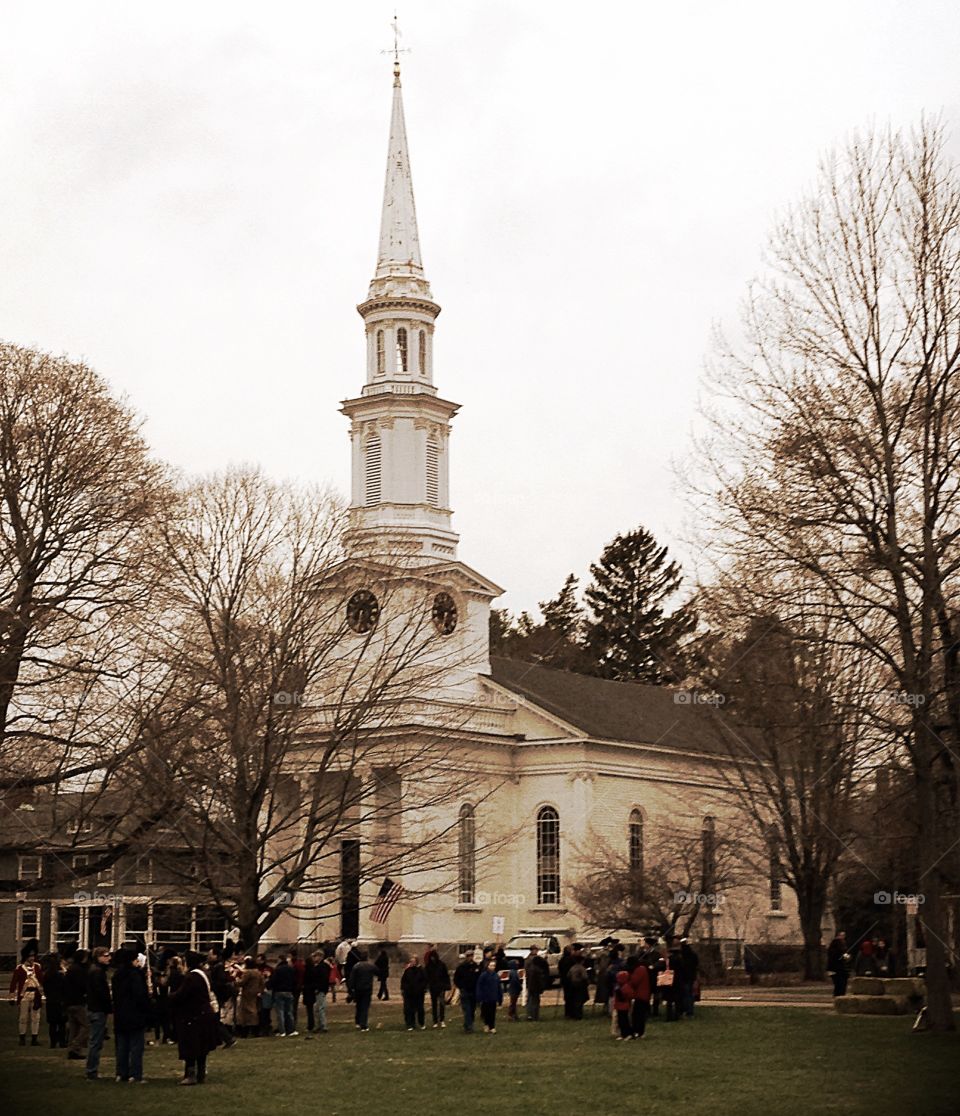 Community church . Church on the Town Green