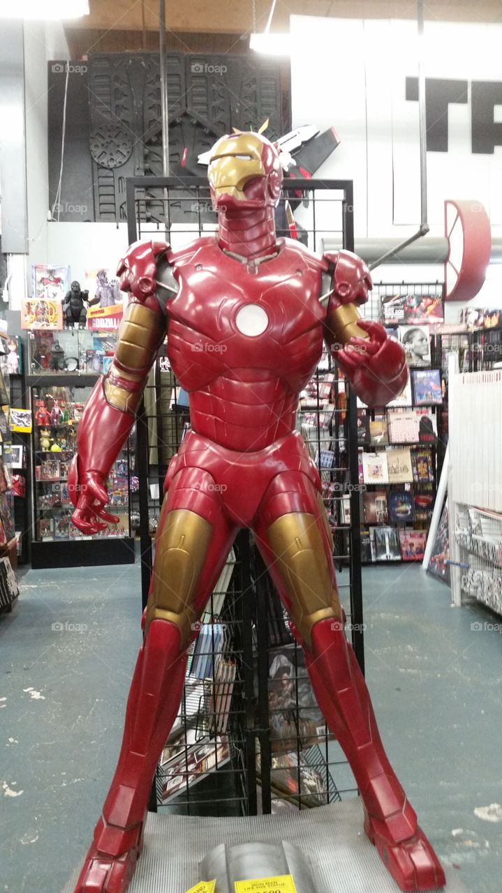 iron man statue