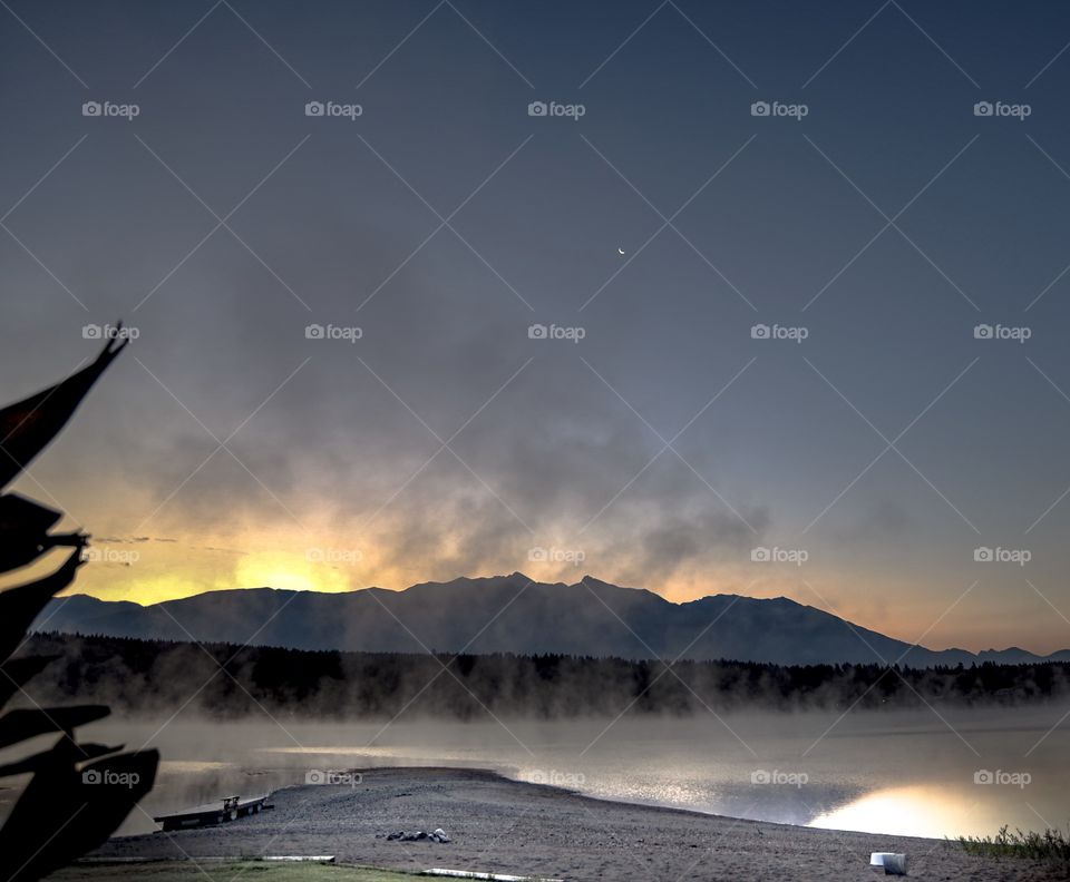 Morning mist on the lake