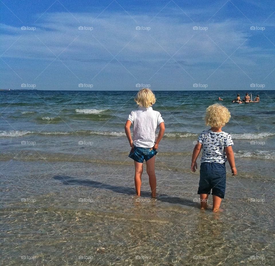 Boys on the beach