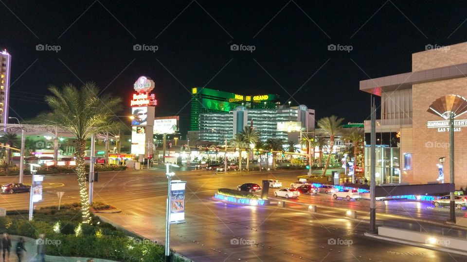 Crossroad in Las Vegas Downtown