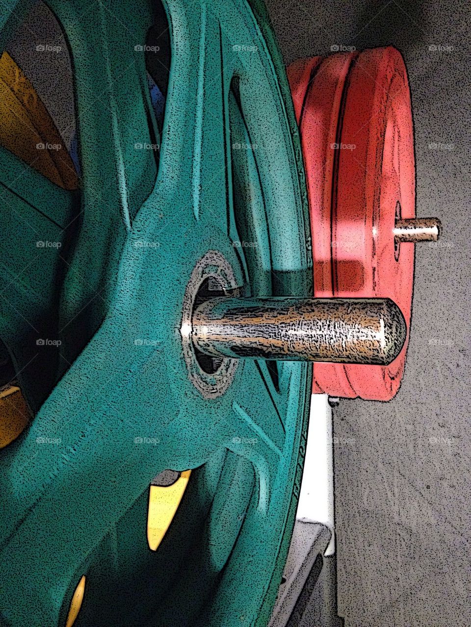 Weights on squat rack