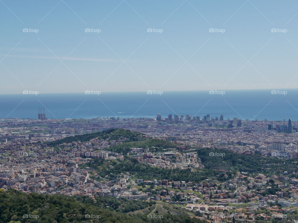 Barcelona foto desde el tibidabo