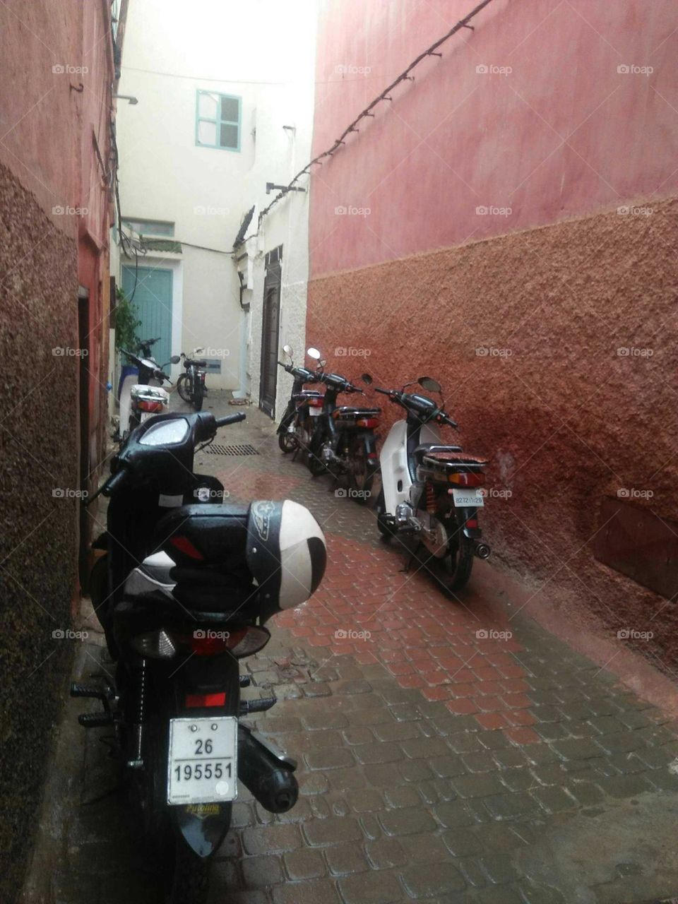 The Motocycles in street