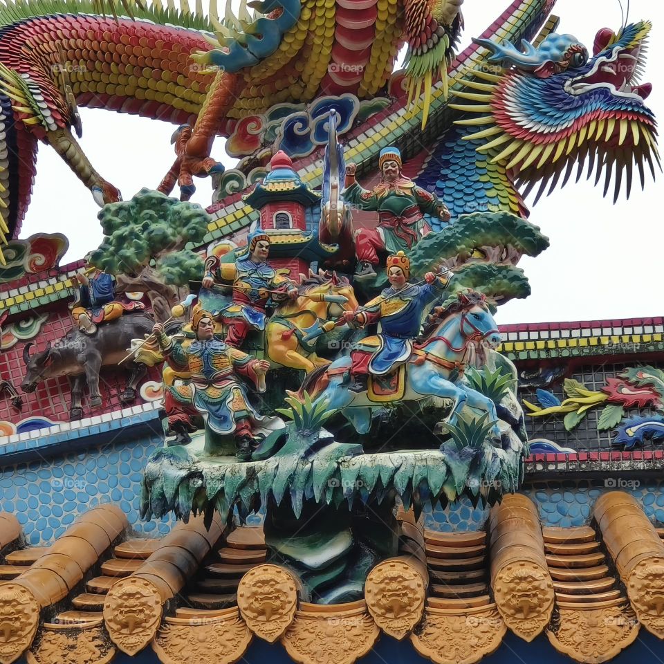 The beauty of temple architecture in Taiwan