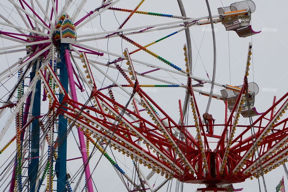 Summer Fun. Carnival Juxtaposition