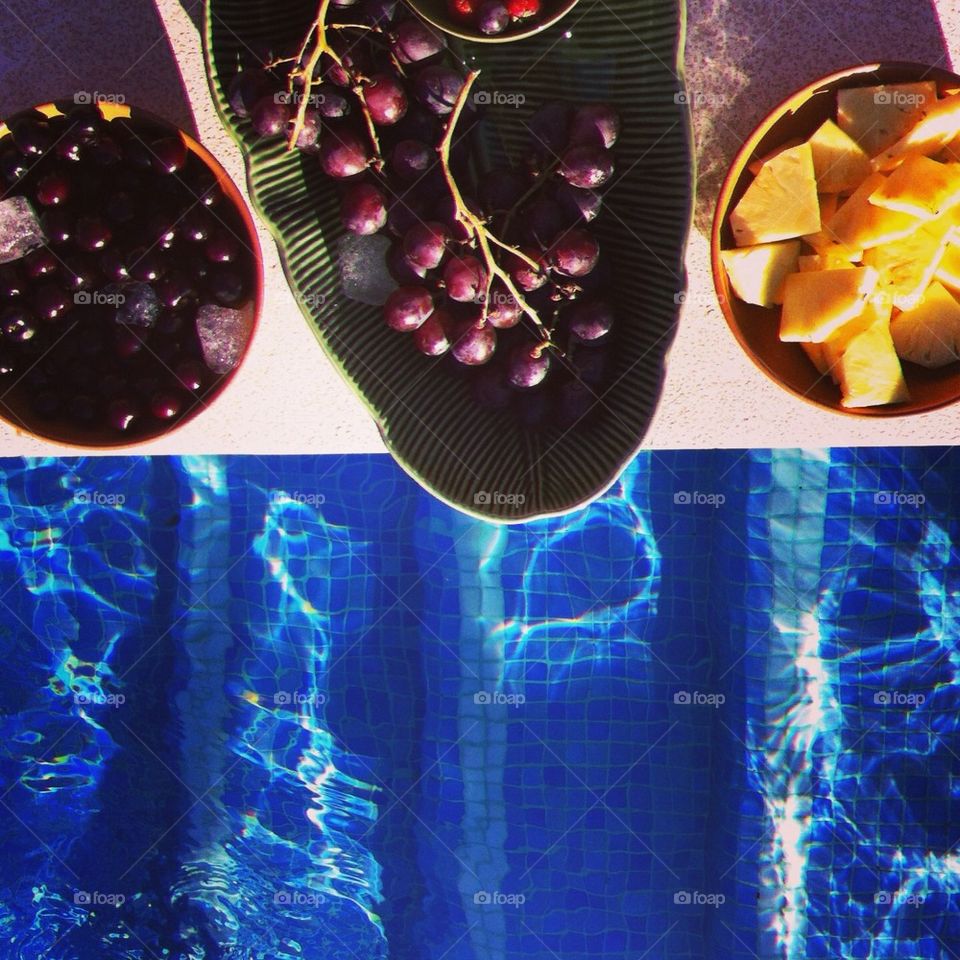 Fruit by the pool