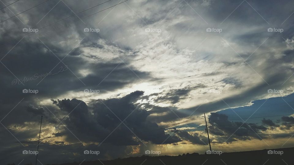 Scenic view of dramatic sky