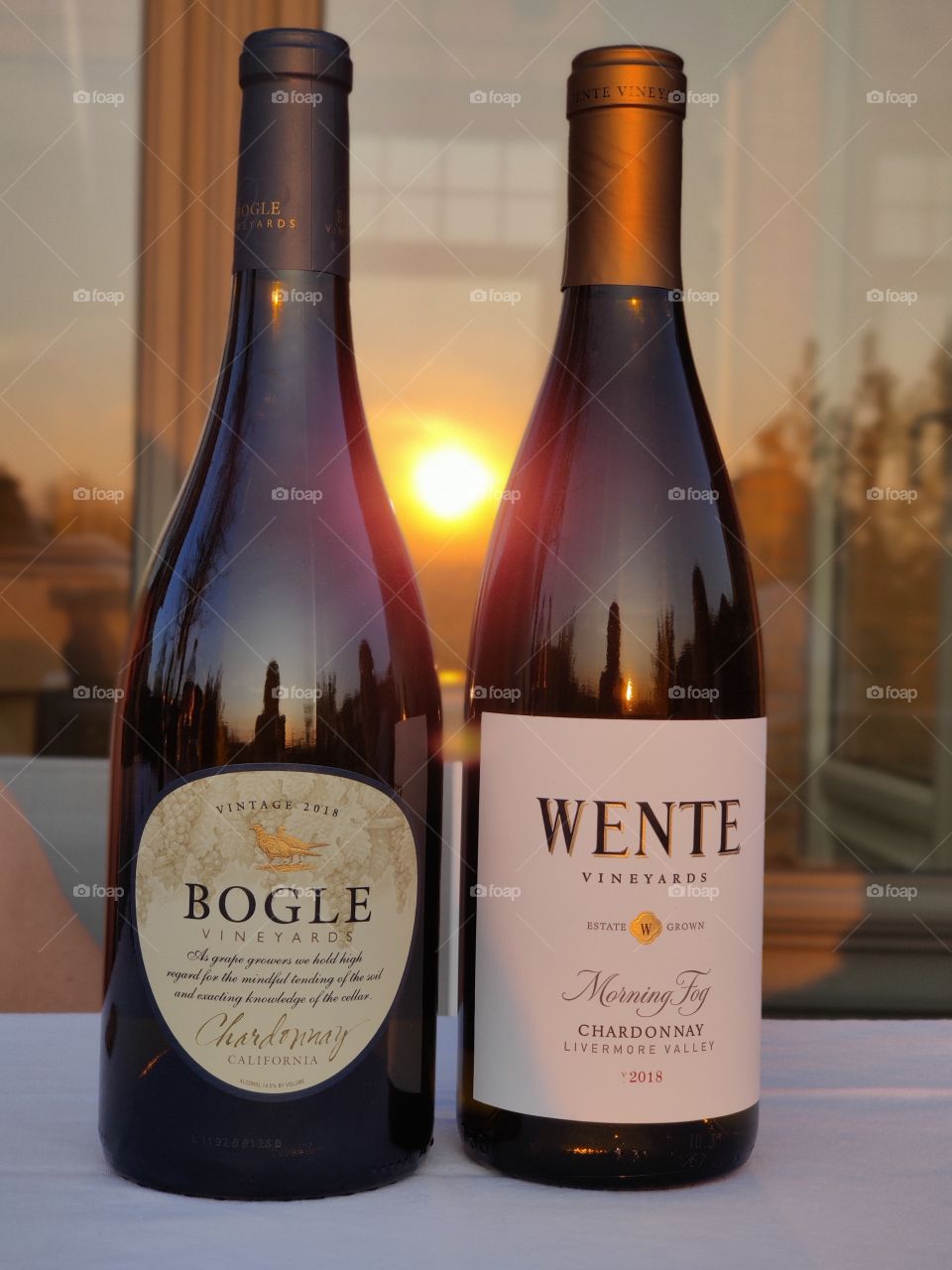 wine sunset
