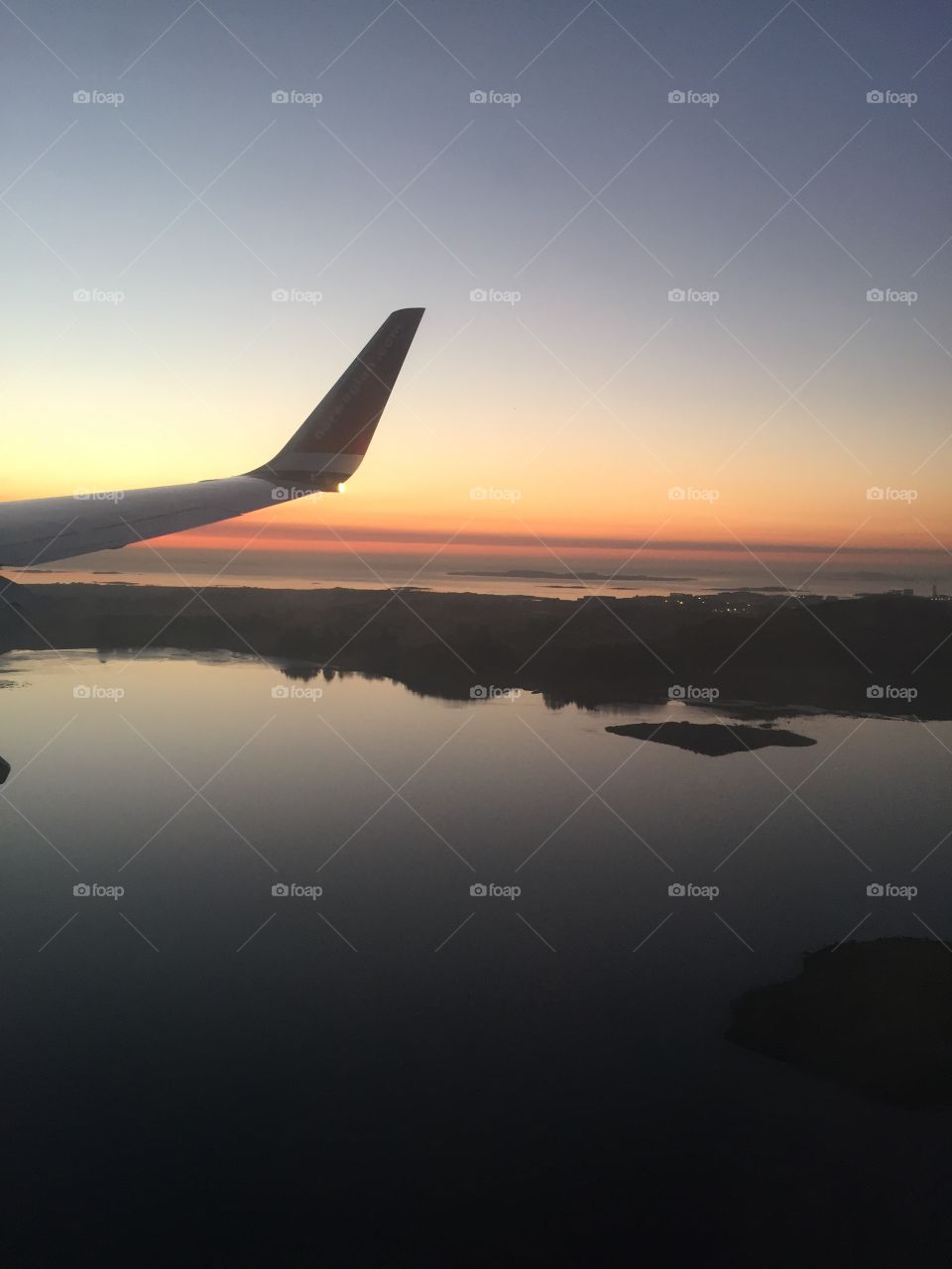Hafrsfjord, stavanger , from a plane