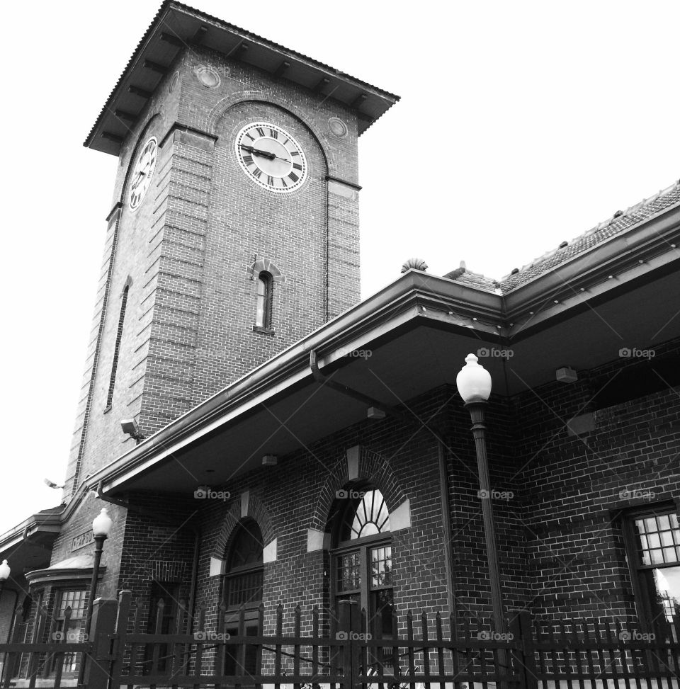 Waiting for the train