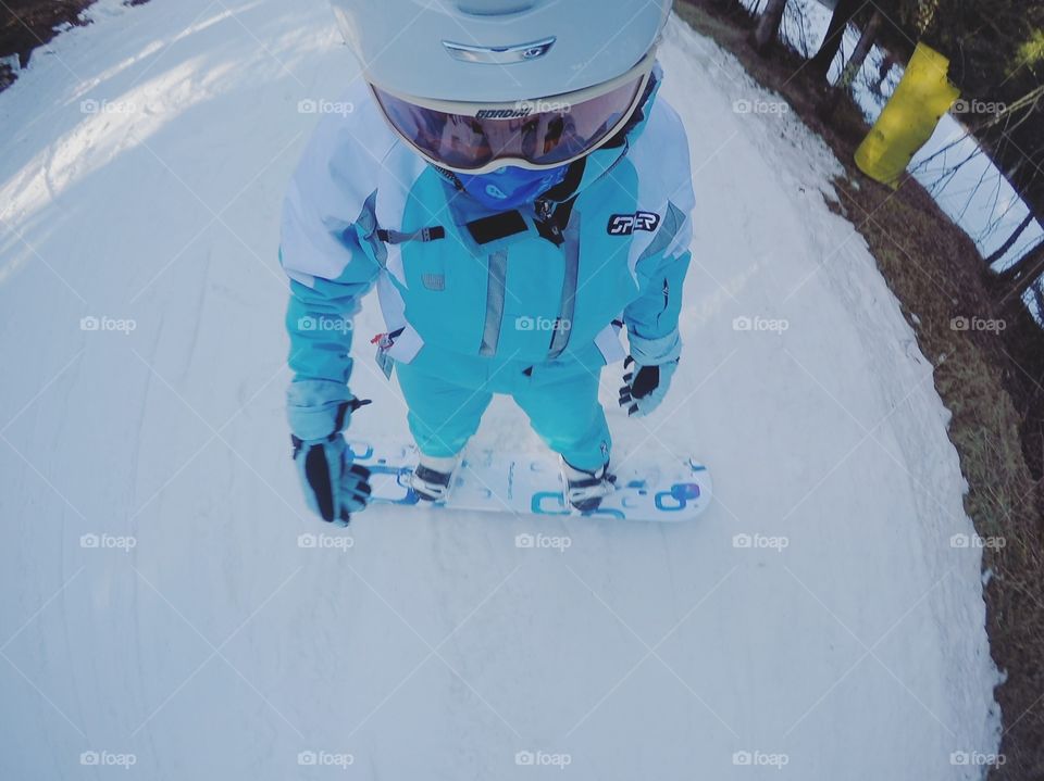 Checking out the slopes
