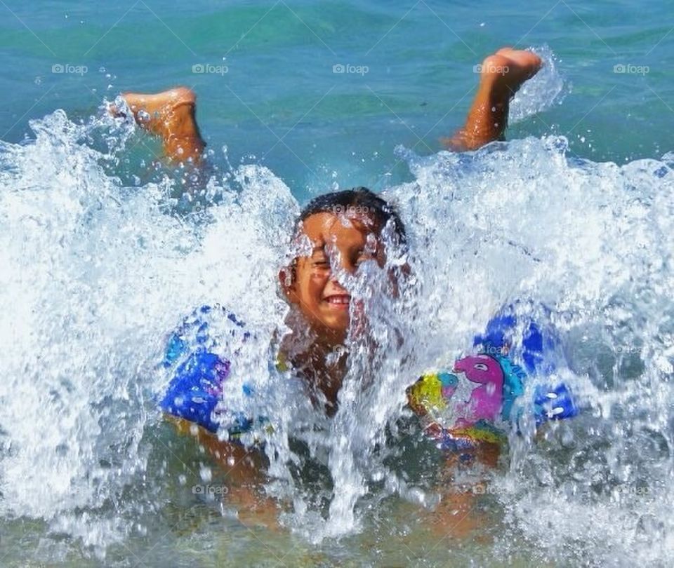 water summer beach happy by xelai22