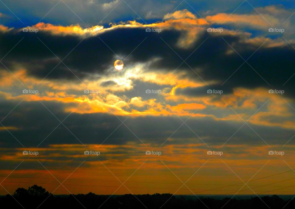 Clouds during sunset