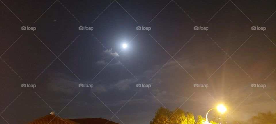 great night's moon view