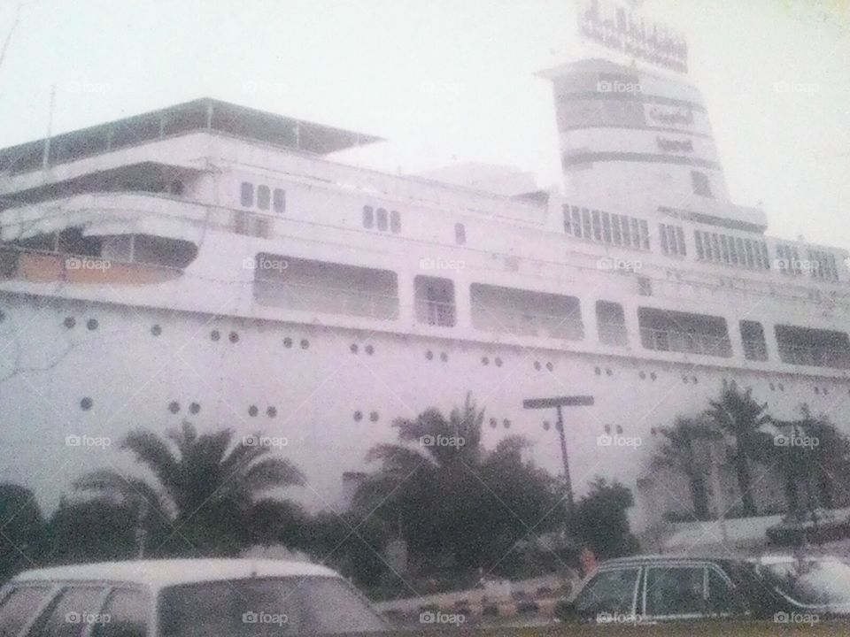 Hotel Sheraton in Kuwait .. got damaged in the Iraqi invasion of Kuwait in August 1992.