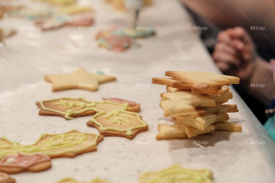 Making cookies for the holiday 