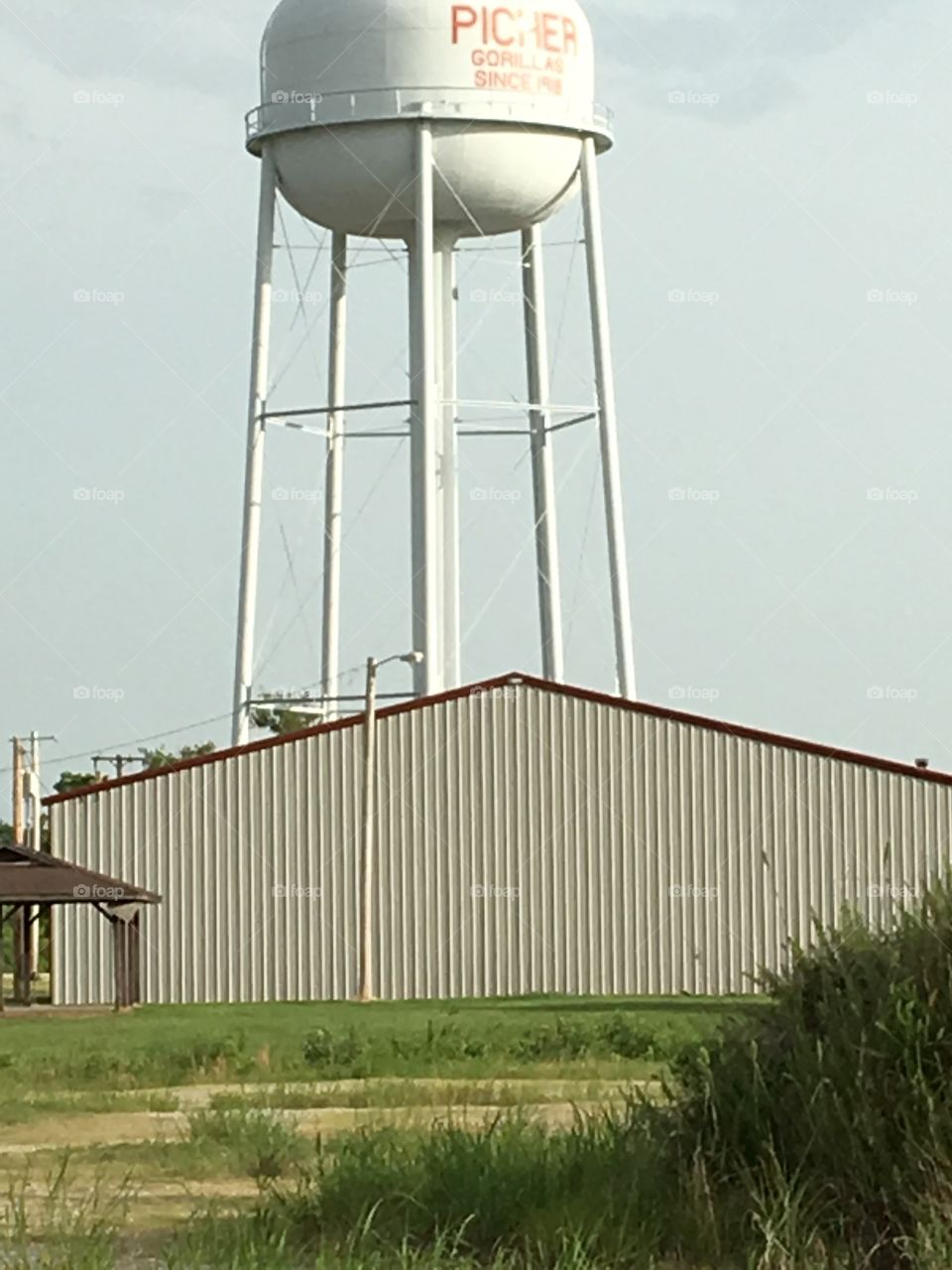 Water Tower in an abandoned town