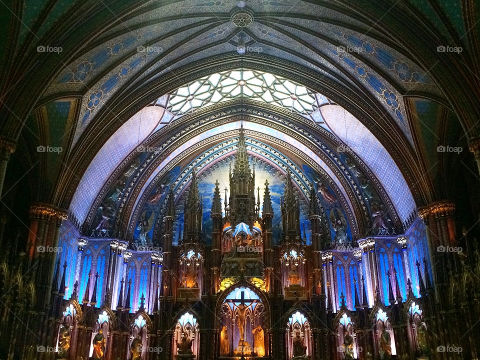 Basilica of Notre Dame in Montreal 