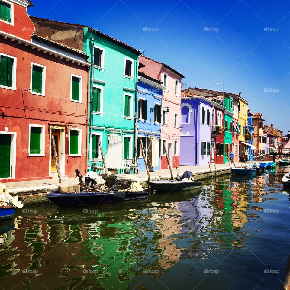 Famous Burano island, Venice, Veneto region, Italy