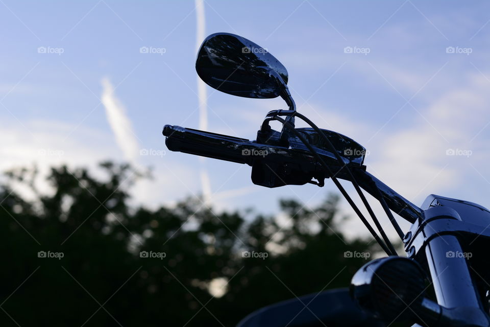 Motorcycle steering wheel