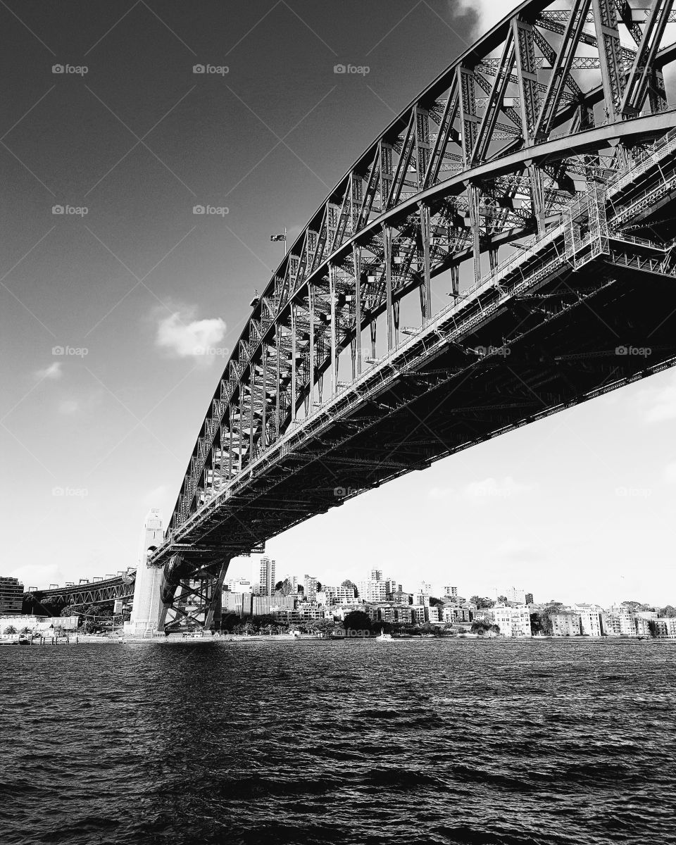 Sydney Harbour Bridge in Black and White, 2017