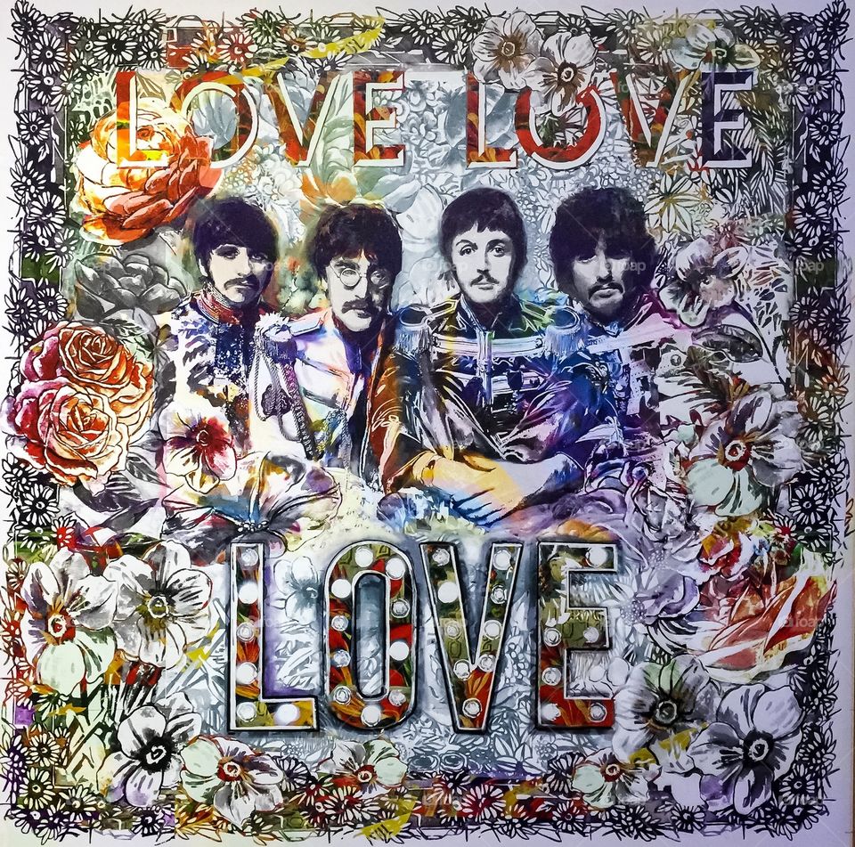 The Beatles poster Love