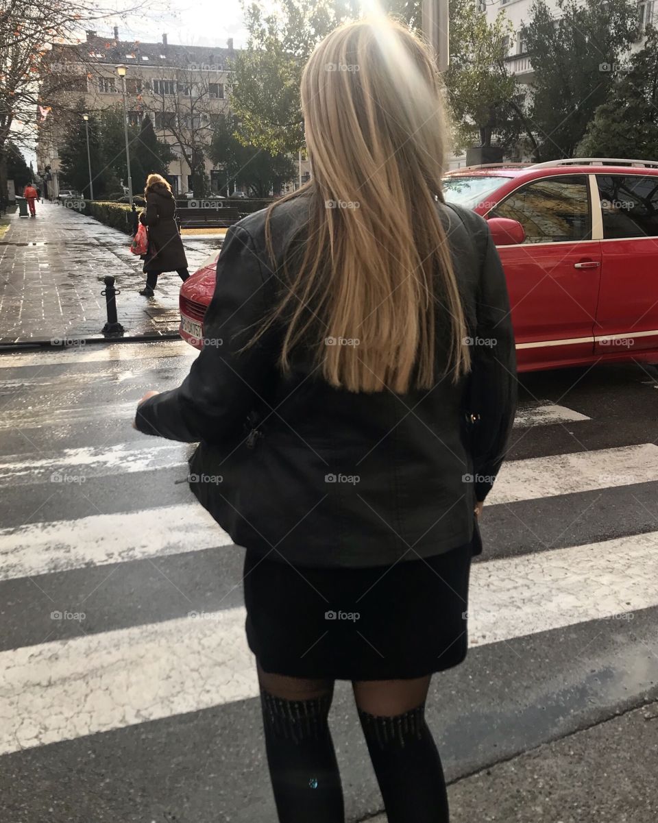 girl and street
