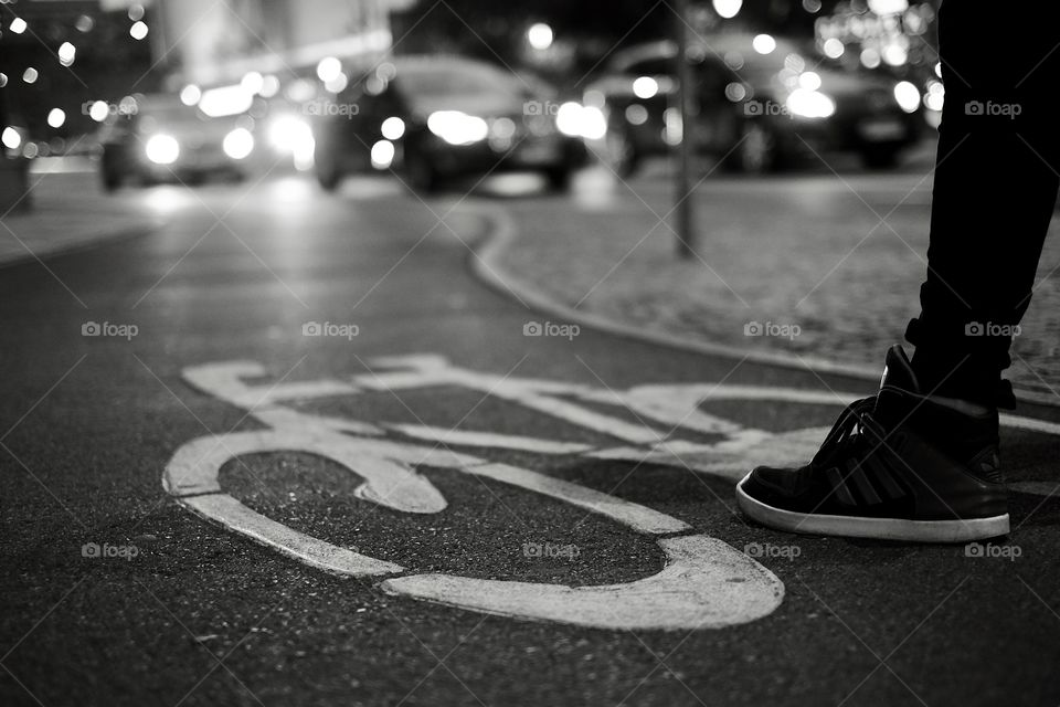 Street, Monochrome, People, Asphalt, Road