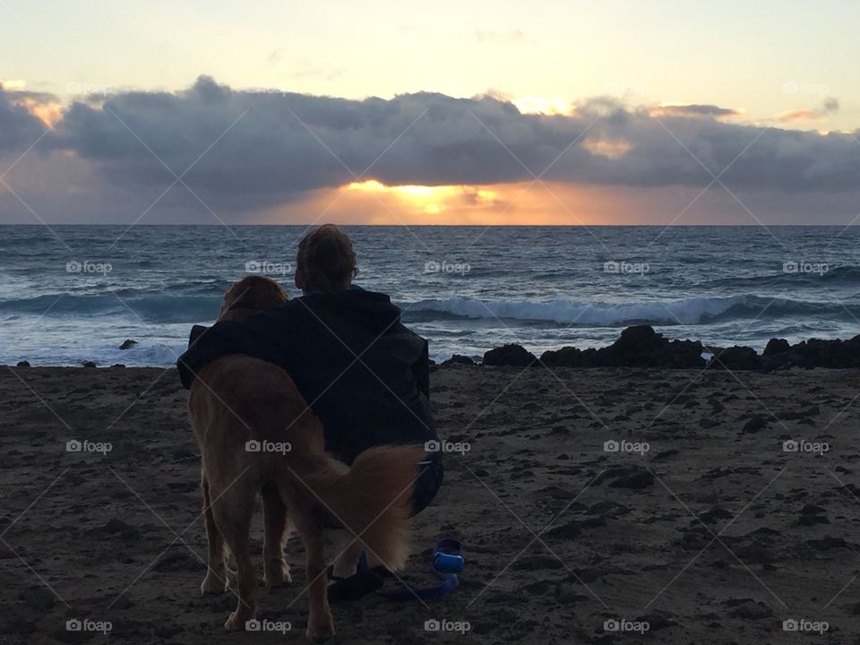 A sunrise and my dog. Two of the best things life has offered me. 