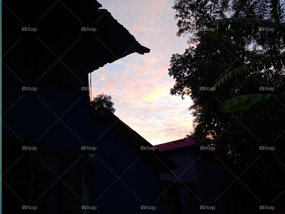 Nature of sunset