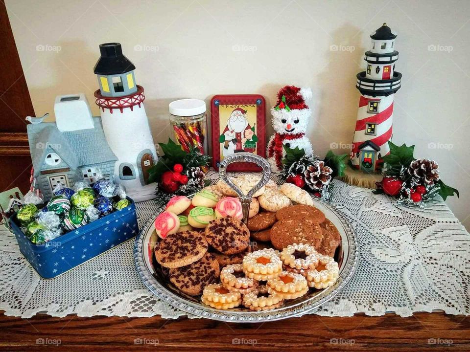 Prepared cookies for Santa
