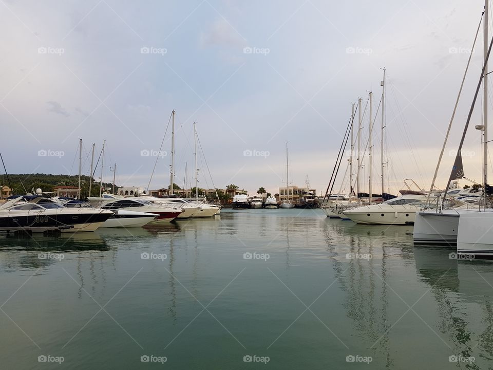 ships on the sea