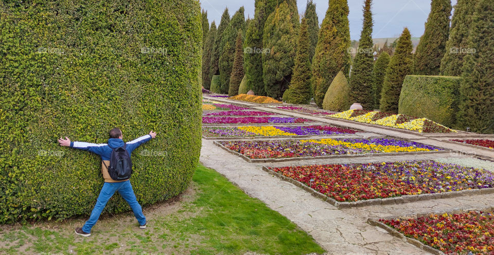 Spring flower gardens