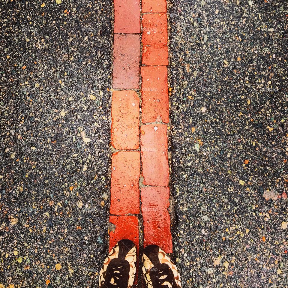 Follow the *red* brick road