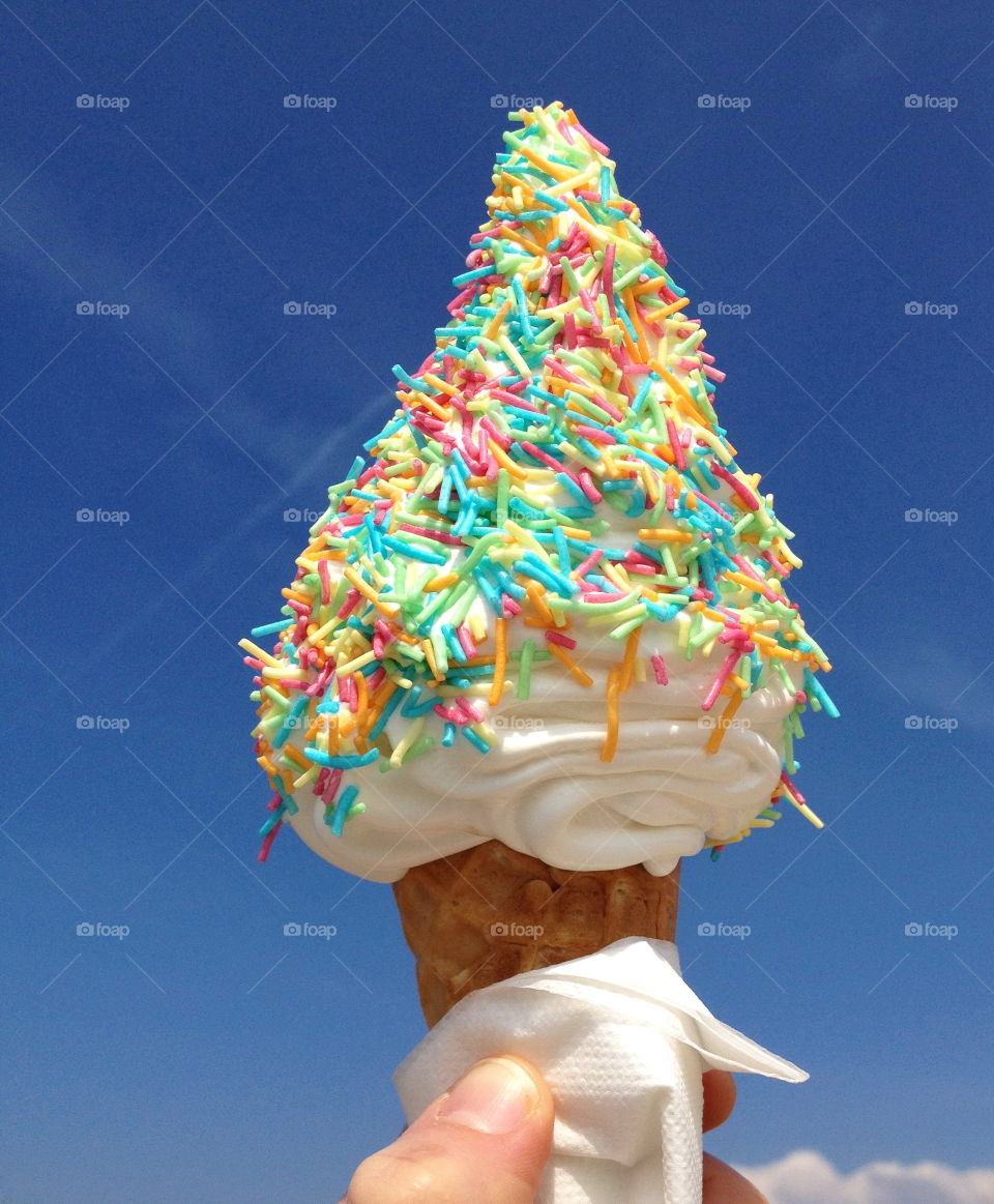 Summer colorful icecream