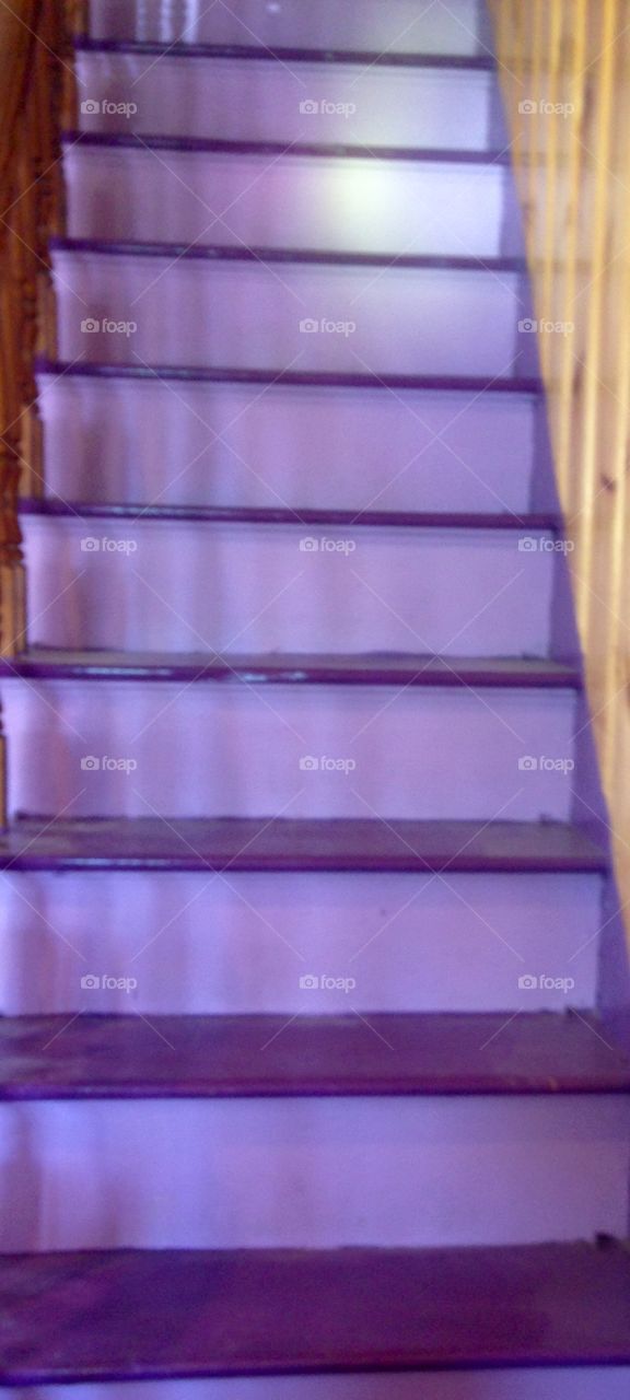 Purple stairs