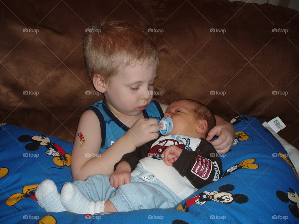Brothers!. Big brothers love to his younger brother.