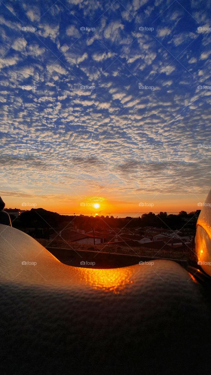 A beautiful sunrise and sky