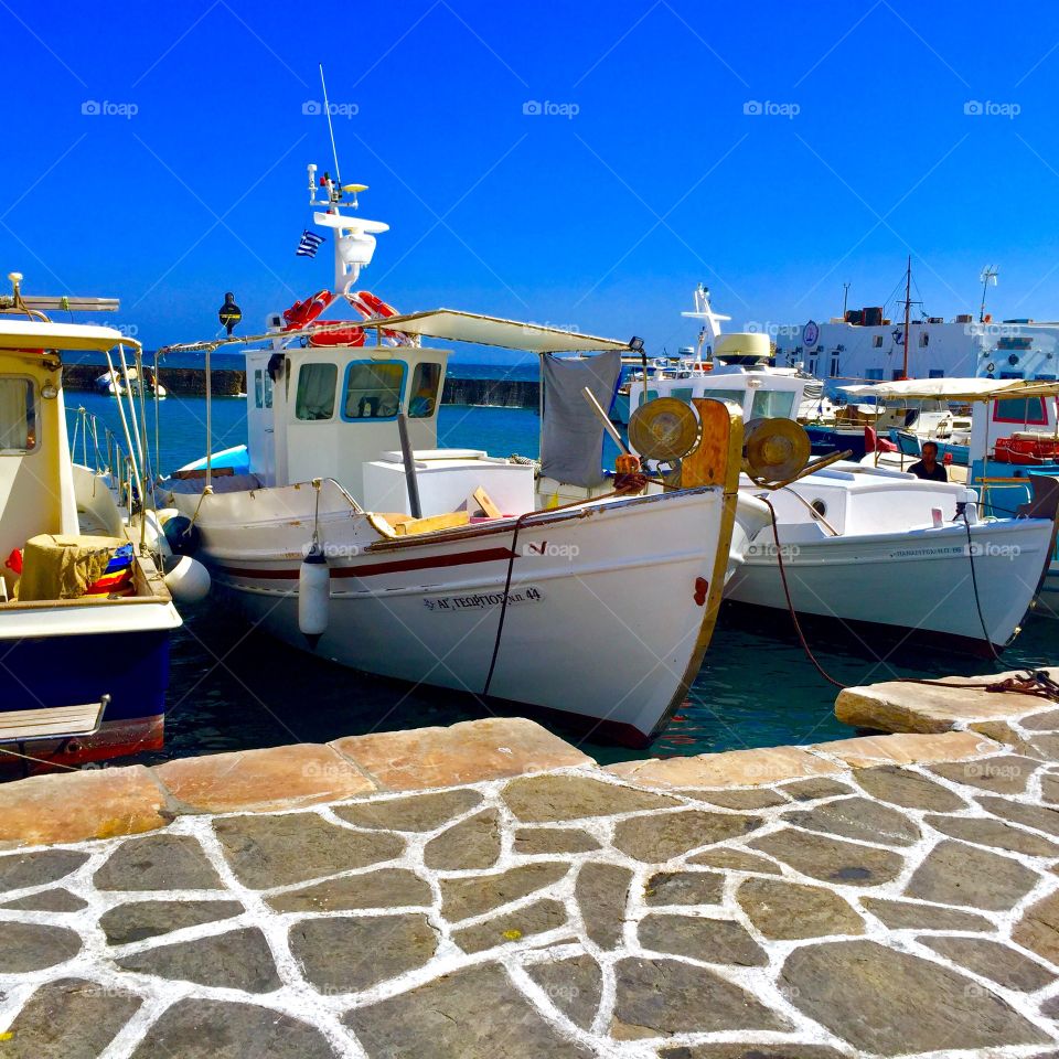 A harbour in Paros