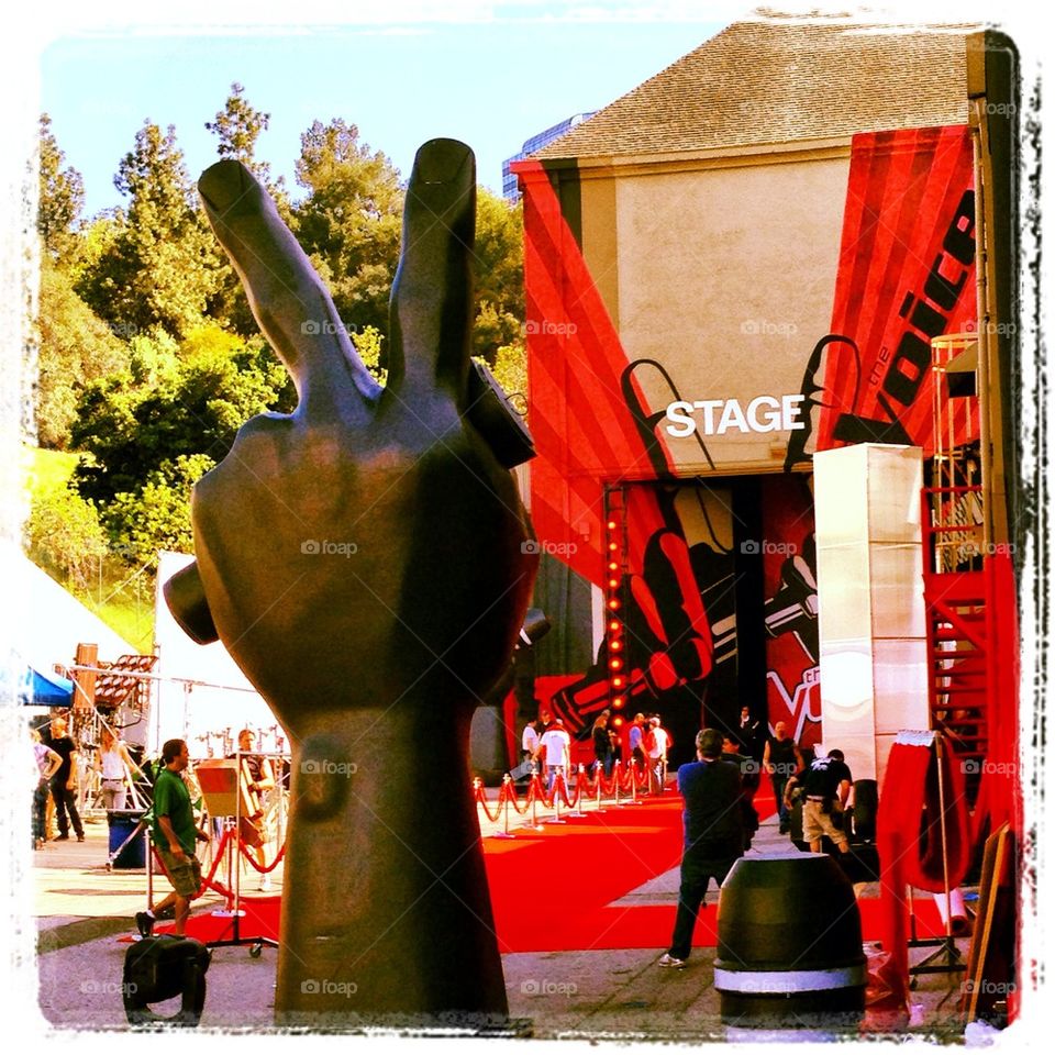 The Voice stage at NBC UNIVERSAL, HOLLYWOOD CA