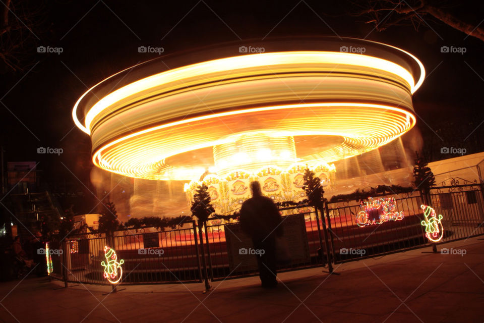 light night silhouette carousel by grimulus