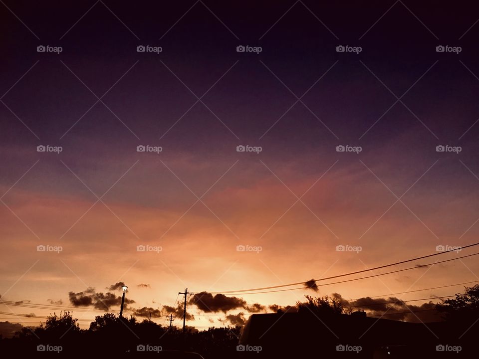 Crack of Dawn happening now Colours mixing in a Beautiful Summer Day. 