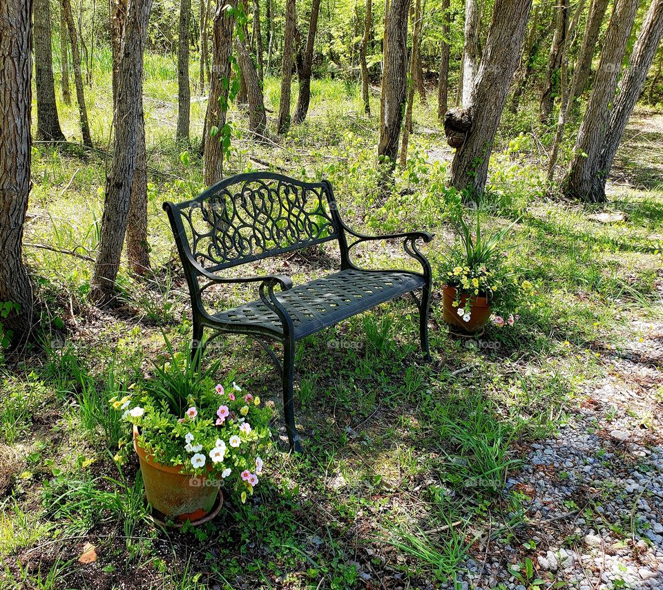 A place to rest along a country path