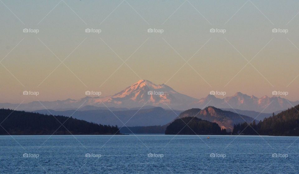 Mt Baker and islands